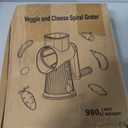 5 In 1 Rotary Cheese Grater Vegetable Slicer for Kitchen, Carrot Shredder Tool-Food Shredders with 5 Sets Interchangeable Blades And Strong Suction Base (White)