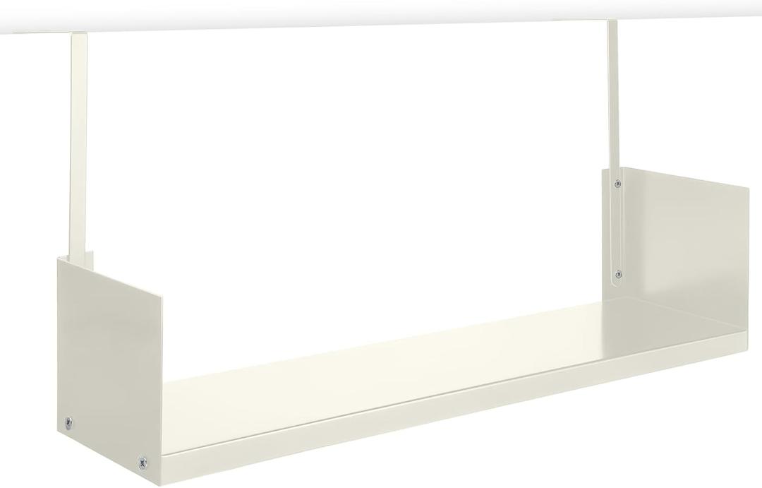 Lineshading Office Cubicle Shelf Storage Organizer Hanging File Organizer Cubicle Hanging Shelf Accessories Storage Bookshelf with Hooks for Home Desk, 24"