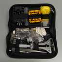 BYNIIUR Watch Link Removal Kit, BYNIIUR Watch Repair Kit, Watch Case Opener Spring Bar Tools, Watch Battery Replacement Tool Kit, Watch Band Link Pin Tool Set with Carrying Case and Instruction Manual (Black)