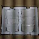 MALACASA Ramekins 4 oz Oven Safe, Porcelain Creme Brulee Ramekins Pudding Custard Cups Small Ceramic Souffle Dishes Ramakan Ramiken Ramicans Baking Bowls Set of 6, White, Series RAMEKINDISH