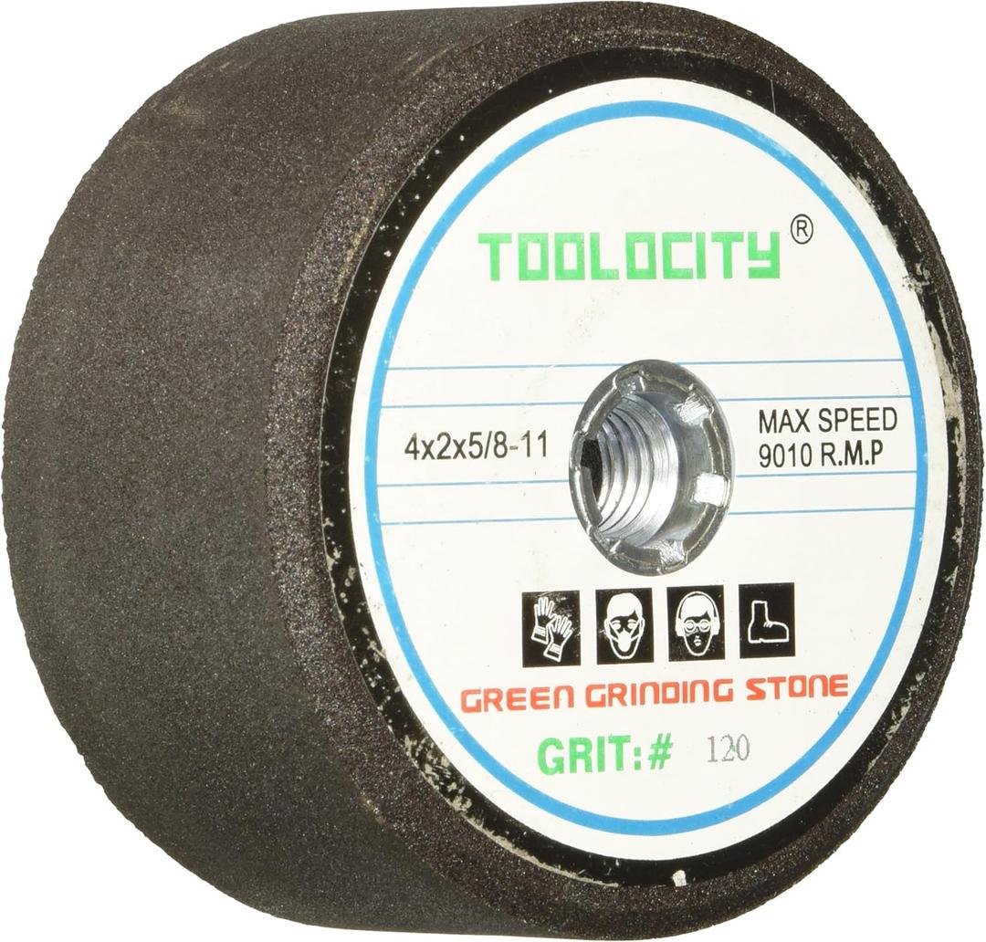 GSB0120G 4-Inch Green Grinding Stone 120 Grit with 5/8-11 Thread