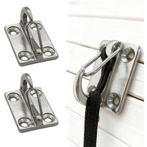 Dog Hooks for Wall, Dog Tie Out in The Yard, Indoor Dogs Leash Hook, Stainless Steel Construction, Perfect for Small, Medium & Large Dogs (2-Pack)