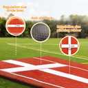 Thickened Upgraded Version Softball Pitching Mat 10'x 3' Antifade Turf Antislip EVA Backing Softball Pitching Mound with Pitching Rubber for Indoor Outdoor Pitching Practice Training Aid