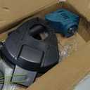 Electric Weed Wacker Cordless Eater Lightweight Edger Battery Powered Grass Trimmer/Lawn Edger/Mower/Brush Cutter, with 5 Types Blades and 2 Types Wheels for Yard and Garden Weeder Tool-Blue