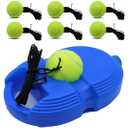 Magicorange Tennis Trainer Rebound Ball with 6 String Balls, Solo Tennis Training Equipment for Self Tennis Pracitce Training for Beginner