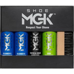 MGK Complete Kit: Shoe Cleaner, Care, Water & Stain Protection - Revitalize, Shield, and Freshen Sneakers, Leather, and Dress Shoes With Deodorizer