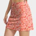 Women High Waisted Golf Skort Built-in Shorts,Ruffle Tennis Skort with Pockets Athletic Sports Skirt, M