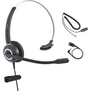 Avaya Headset HD Voice with HIS Adapter Compatible with Avaya 1600, 9600, J100 Series IP Phones Model, Plus 3.5mm Adapter (Monaural)