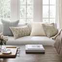 Topfinel Decorative Neutral Throw Pillow Covers 1616,Farmhouse Cozy Cushion Cover Set of 4 with Corduroy,Soft Accent Pillowcases for Couch,Bed,Living Room Home Decor (Cream,White)