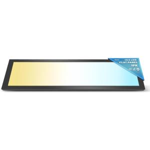 Sunco 1x4 LED Flat Panel Light, Dual Selectable CCT 3500K/4000K/5000K & Selectable Wattage 30W/40W/46W, 5700LM, Dimmable 0-10V, Matte Black Drop Ceiling Fixture - ETL, DLC. (1 Pack (1x4))