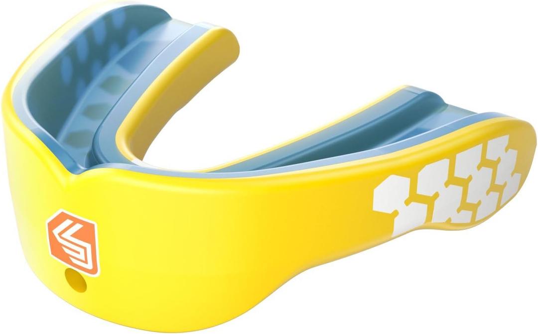 Shock Doctor Gel Max Power Carbon Convertible Mouth Guard, Youth, Shock Yellow