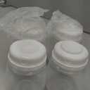 Breast Milk Collection and Storage Bottles, 6oz/180ml, Compatible with Spectra S1 S2 9 Plus, Motif Luna, and Most Wide-Mouth Flanges, Work with Spectra Bottles for Pumping, 4 Pack