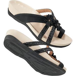 FUDYNMALC Womens Orthotic Flips Flops Sandals Arch Support for Flat feet Orthopedic Slides Sandals Plantar Fasciitis Comfortable Walking Thong Sandals for Women, 42