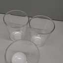 Fixture Replacement Clear Glass Shade, E26 Base with 1-5/8" Fitter, 3-Pack Cone Replacement Shades for Pendant Light, Wall Sconce, Vanity Light, Table Lamp