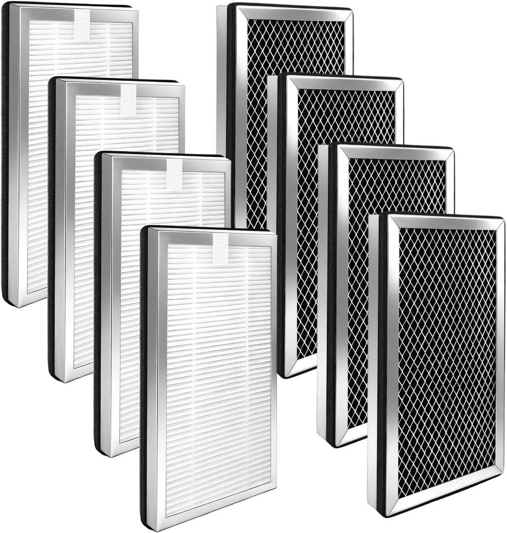 8 Pcs MA15 Replacement Filter Compatible with Medify Air Purifier 15, 3-in-1 H13 HEPA & Activated Carbon Filter