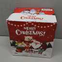 8FT Santa Claus Christmas Inflatable Outdoor Decoration Delivering Presents Welcome Home Set LED Lights Built-in Blow Up Garden Lawn Yard Holiday Party