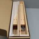 Wall Floating Shelves, Rustic Wood Wall Shelf Handmade (Light Walnut, 24 Inch - 2 Pack)