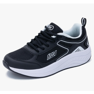 AOV Womens Walking Shoes with Arch Support Plantar Fasciitis Sneakers Orthotic Tennis for Foot Heel Pain Relief (9.5)