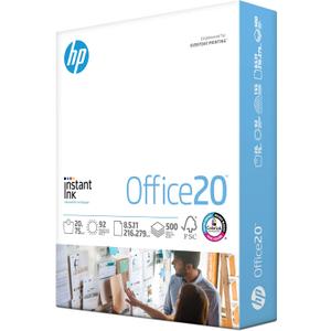 HP Papers | 8.5x11 Paper |Office 20 lb | 1 Ream - 500 Sheets | 92 Bright | Made in USA - FSC Certified | 112150R