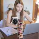 Baiheyi Dog Tumbler - Dog Lovers Gifts - With Straw & Lid, 20 OZ