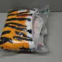 Panstar Tiger Bath Mat for Bathroom, Cute Orange Yellow Tiger Cartoon Non Slip Animal Shaped Absorbent Bathtub Bathroom Plush Shower Rugs