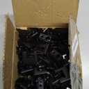 50 Pieces Beam Clamps, 1/4" x 20 Carbon Steel Safety C Clamps with Screws, Heavy Duty Small Thread Rod Clamp for Support J Hooks, Flange, Bridle Rings, Pipe Work