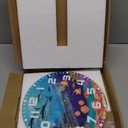 Ocean Wall Clock Battery Operated Underwater Life Fish Algae Coral Reef Shark Starfish Wall Clock Silent Non Ticking Quality Quartz 10 Inch Round Easy Clock to Read for Home Office