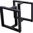 TIEOU 16 Inch Metal Coffee Table Legs Furniture Legs Heavy Duty Desk Legs Table Leg, DIY Bench Legs (Without Plank)