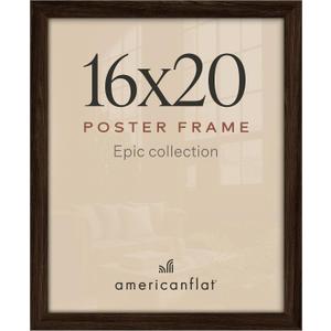 Americanflat 16x20 Poster Frame - Engineered Wood - Mahogany