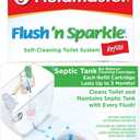 Fluidmaster 8202P8 Flush 'n Sparkle Automatic Toilet Bowl Cleaning System Refills, BioBalance Septic 2-Pack