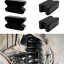 4 PCS Rubber Car Coil Spring Spacers, Heavy Duty Lift Blocks for 2" to 2.5" Coils Springs Elevation, Universal Front & Rear Coil Spacer Spring Booster Kit for Cars Trucks SUVs