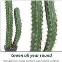 Artificial Cactus 37 Inch Faux Cacti Fake Cactus Saguaro Potted Plants for Indoor Outdoor Home Offices Store Decoration