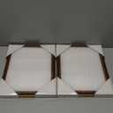 upsimples 8x10 Picture Frame with Real Glass, Ornate Vintage 8 x 10 Photo Frames for Wall Decor or Tabletop Display, Bronze and Black, 2 Pack