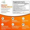 True Moringa Plus+ Focus Support Supplement 10:1 Extract | 20,000mg of Organic Moringa, Reishi, Cordyceps, Lions Mane, Ashwagandha, Bacopa Monnieri | Memory & Brain Health for Adults (150 Capsules)