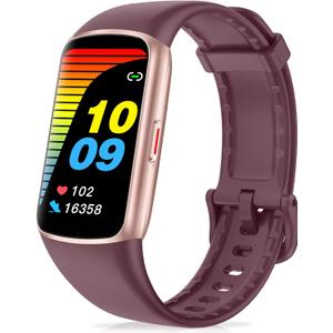 Fitness Tracker with 24/7 Heart Rate, Blood Oxygen, Sleep Tracker, 1.47''Waterproof Fitness Watch, Activity Tracker with Step Tracker for Women Men (Bordeaux)