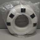 HealthSmart Enhanced Comfort 5" Raised (Round) Toilet Seat Risers for Seniors 5 Slip Resistant Pads FSA/HSA Eligible Padded Toilet Seat Elevation 15.7 x 15.2 x 6.1