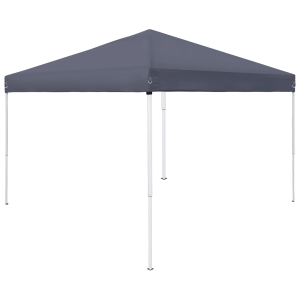 10 x 10 ' Canopy Tent Pop Up Adjustable Heights Instant Waterproof Shelter Grey
