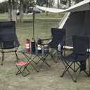 Damei century Folding Camping Chairs, for Beach, Lawn, Yard, 2-Pack Red