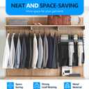 Pants Hangers 4 Pieces,5 Tier Closet Organizers and Storage Clothes Hanger,Hangers Space Saving with Swing Arm,Multiple Metal Hanger Clothes Organization for Pants Trousers Jeans Leggings Slacks