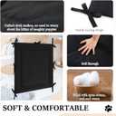 Thyle Dog Crate Divider Panel, Black Thick Dog Kennel Divider with Ties, Puppy Accessories for Puppy Training(2 Pcs,28.5 x 27 Inches for 42" Crate)