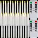 Tuanse 24 Pack Flameless Taper Candles with Remote & Timer, 11" Flickering 3D LED Battery Operated Window Candlesticks, Dimmable for Wedding Table Centerpieces Home Valentines Decor(Ivory)