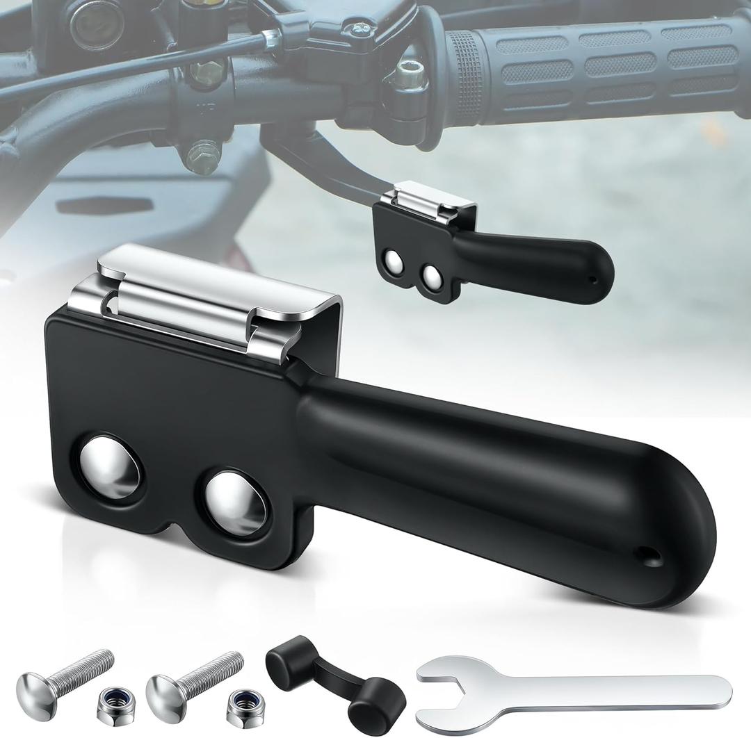 Saillong ATV Throttle Extender, Thumb Throttle Master for ATV, Clamp for Easy Installation, Provides Reliable and Comfortable Control (Black,1 Pcs)