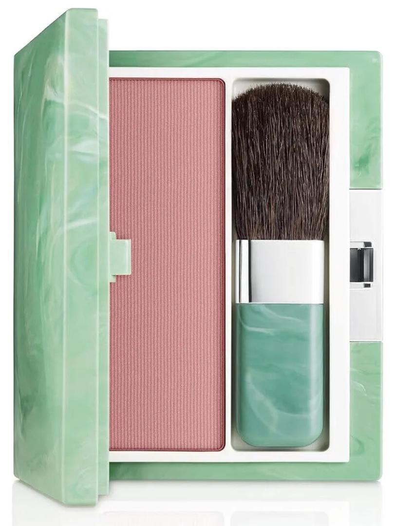Clinique SoftPressed Powder Blusher Blush | Buildable Color + Natural Finish, New Clover, 0.27 Ounce