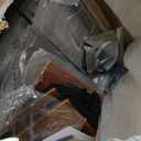 WLIVE Narrow Side Table with Charging Station, End Table with LED Lights,2 Fabric Drawers and Open Shelf, Bed Side Tables Living Room, Small Spaces, Bedroom, Nightstand with Drawers (Rustic Brown Wood Grain Print)