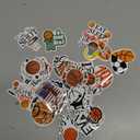 Stickers Cute Decals Stickers Vinyl Waterproof for Teens Adults Laptop Bumper Computer Phone Guitar Luggage (Basketball)