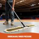 CLEANHOME 36" Commercial Dust Mops for Floor Cleaning Heavy Duty Floor Duster Mop with Long Handle Hotel Gym Household Cleaning Supplies for Hardwood, Tiles, Marble Floors (Green)