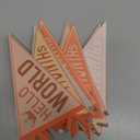 VitalCozy 14 Pcs Baby Milestone Pennant Signs Monthly Milestone Banner Flags Pennant Triangle Banner Age Flag Signs for Boy Girl Newborn Birthday Party Decor(Assorted Colors)