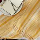 DII Braided Striped Throw, 50x60, Honey Gold