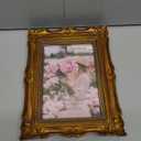 PHAREGE 4x6 Vintage Bronze Gold Picture Frame, 4 by 6 Ornate Antique Picture Frame for Wedding, Retro Photo Frame Displays Horizontally or Vertically On Tabletop