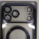 CHICLADY for iPhone 17 Pro Max Case with 1x Screen Protector, [Compatible with MagSafe] [Integrated Camera Protection], Non Yellowing Slim Cute Women Girly Magnetic Cover for iPhone 17 Pro Max, Blue